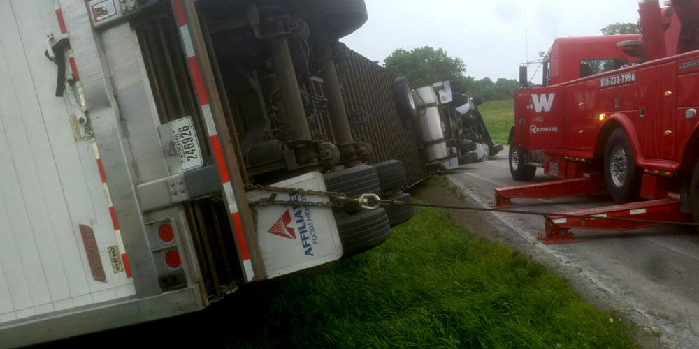 Tipped Semi Recovery